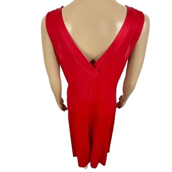 VINTAGE Vanity Fair Red Long Nylon  Nightgown Negligee Gown size 36 ( medium ) - Picture 5 of 8